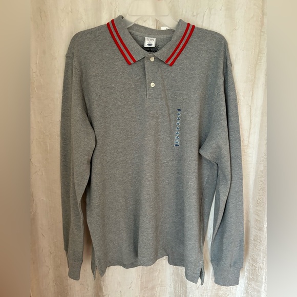 Old Navy Men’s Gray and Red Polo - Picture 1 of 3
